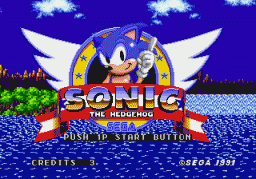 Sonic The Hedgehog   © Sega 1991   (ARC)    1/3