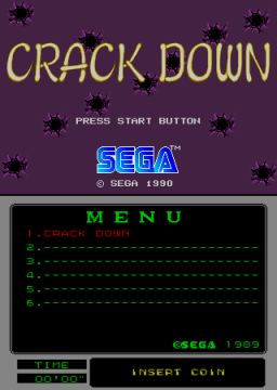 Crack Down [Mega-Tech] (ARC)   © Sega 1990    1/3