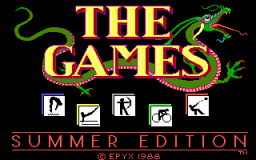 The Games: Summer Edition (PC)   © Epyx 1988    1/3