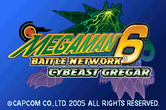 Mega Man Battle Network 6: Cybeast Gregar (GBA)   © Capcom 2005    1/3