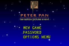 Peter Pan: The Motion Picture Event (GBA)   © Atari 2003    1/3