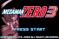 Mega Man Zero 3 (GBA)   © Capcom 2004    1/3