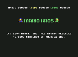 Mario Bros. (C64)   © Atari Corp. 1984    1/3