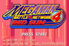 Mega Man Battle Network 4: Red Sun (GBA)   © Capcom 2004    1/3