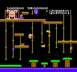 Donkey Kong Jr. / Jr. Sansuu Lesson (NES)   © Sharp 1983    2/3