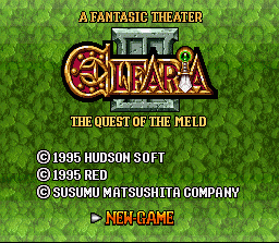 Elfaria II: The Quest Of The Meld (SNES)   © Hudson 1995    1/3