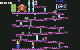 Donkey Kong [Ocean] (C64)   © Ocean 1986    2/3