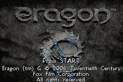 Eragon (GBA)   © VU Games 2006    1/4