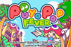 Puyo Pop Fever (GBA)   © Sega 2004    1/3