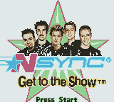 *NSYNC: Get To The Show (GBC)   © Infogrames 2001    1/3