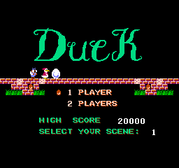 Duck Maze (NES)   © Home Entertainment Suppliers 1990    1/3