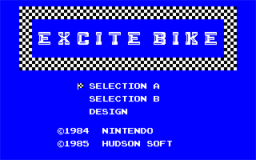 Excitebike (PC88)   © Hudson 1985    1/3