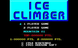 Ice Climber (PC88)   © Hudson 1985    1/3