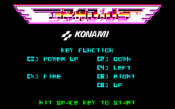 Gradius (PC88)   © Konami 1986    1/3