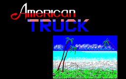 American Truck (PC88)   © Telenet 1985    1/3