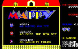 Mappy (PC88)   © Namco 1986    1/3