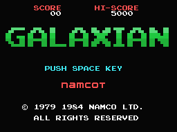 Galaxian (MSX)   © Namco 1984    1/2