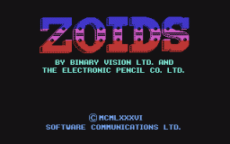 Zoids (C64)   © Martech 1986    1/2