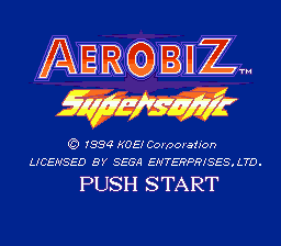 Aerobiz: Supersonic (SMD)   © KOEI 1994    1/3