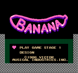 Banana (1986) (NES)   © Victor 1986    1/3