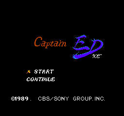 Captain Ed (NES)   © CBS Sony Group 1989    1/3