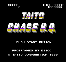 Chase H.Q. (NES)   © Taito 1989    1/3