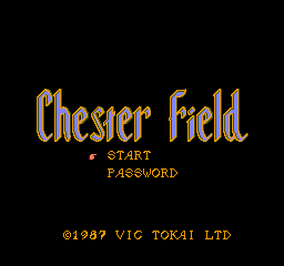 Chester Field: Ankoku Shin Heno Chousen (NES)   © Vic Tokai 1987    1/3