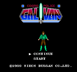 Cosmo Police: Galivan (NES)   © Nichibutsu 1988    1/3