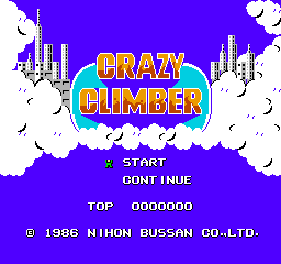 Crazy Climber (NES)   © Nichibutsu 1986    1/3