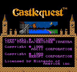 Castlequest (NES)   © Nexoft 1986    1/3