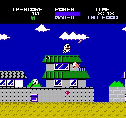 Obake No Q Tarou: Wanwan Panic (NES)   © Bandai 1985    2/3