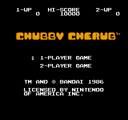 Chubby Cherub (NES)   © Bandai 1986    1/3