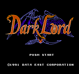 Dark Lord (NES)   © Data East 1991    1/2