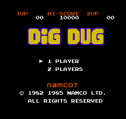 Dig Dug   © Namco 1985   (NES)    1/3