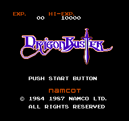 Dragon Buster (NES)   © Namco 1987    1/3