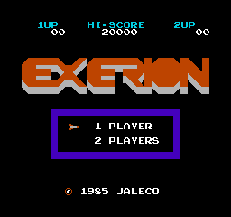 Exerion (NES)   © Jaleco 1985    1/3