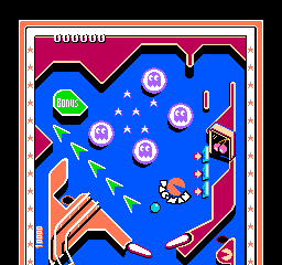 Family Pinball (NES)   © Namco 1989    2/3