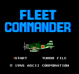 Fleet Commander (NES)   © ASCII 1988    1/3