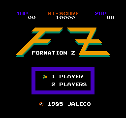 Formation Z (NES)   © Jaleco 1985    1/3