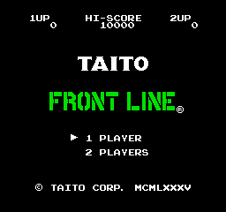 Front Line (NES)   © Taito 1985    1/3