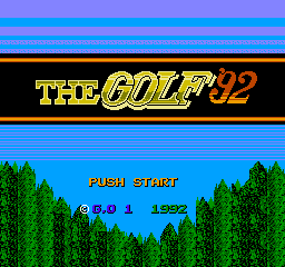 The Golf '92 (NES)   © G.O 1 1992    1/3