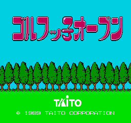 Golf Ko Open (NES)   © Taito 1989    1/3