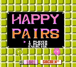 Happy Pairs (NES)   © Sachen 1991    1/2