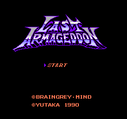 Last Armageddon (NES)   © Yutaka 1990    1/3