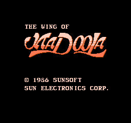 The Wing Of Madoola (NES)   © SunSoft 1986    1/3