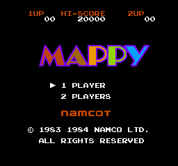 Mappy (NES)   © Namco 1984    1/3
