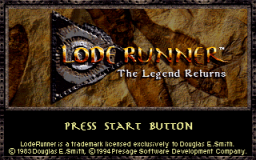 Lode Runner: The Legend Returns (SS)   © Patra 1996    1/3