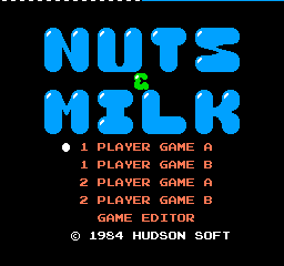 Nuts & Milk (NES)   © Hudson 1984    1/3