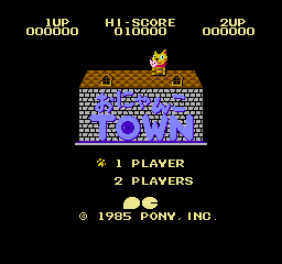 Onyanko Town (NES)   © Pony Canyon 1985    1/3