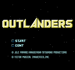 Outlanders (NES)   © Victor 1987    1/3